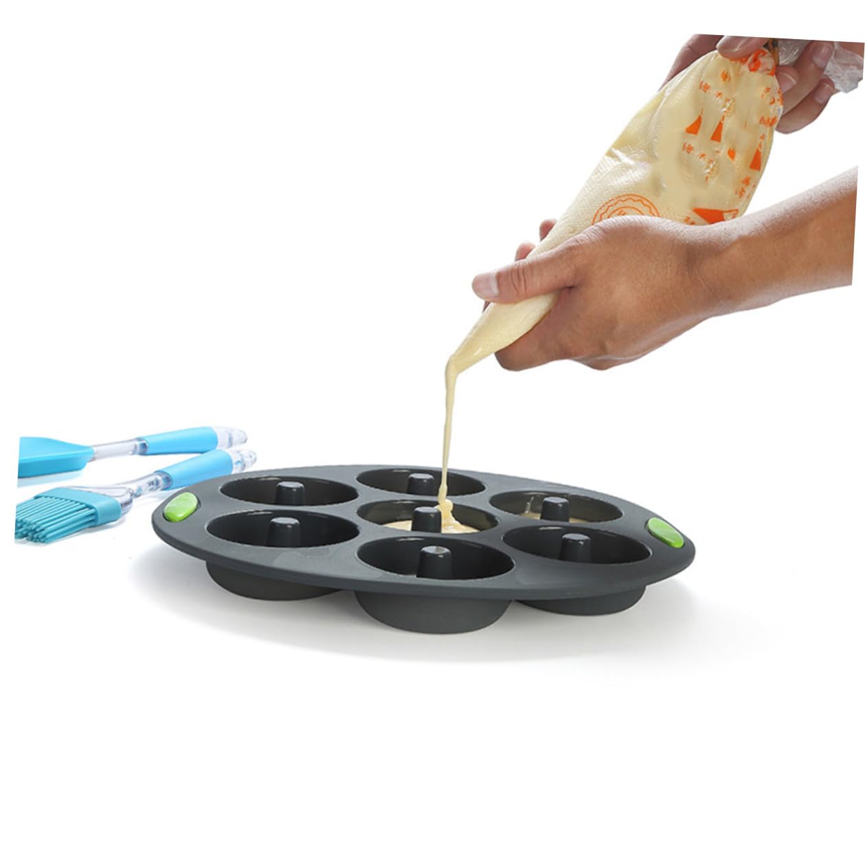 Juego de 5 Moldes de Silicona para Repostería y Horneado | Flexible, Fácil de Limpiar y Resistente al Calor, Reutilizable para Cocina y Horneado, Paquete de 5 Piezas