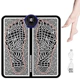 OSDUE EMS Foot Massager, Electronic Muscle Stimulatior Massage Mat with 8 Modes 19 Intensities, Folding Portable Electric Massage Machine for Feet and Legs Muscle Stimulator - Image 8