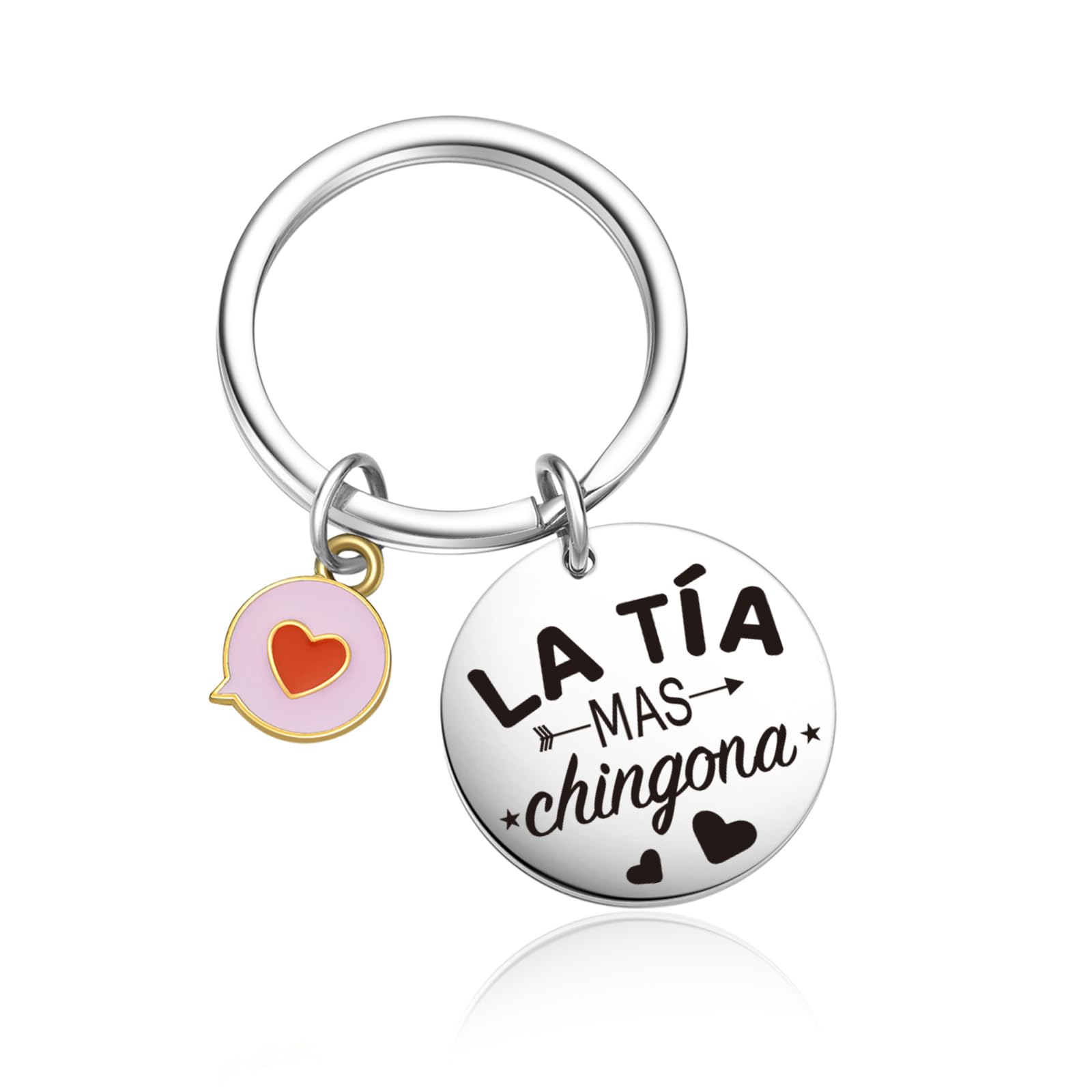 OWHOMS Tia Gifts Aunt Birthday Keychain Auntie Gift Ideas Titi Keychain Tia Mothers Day Jewelry