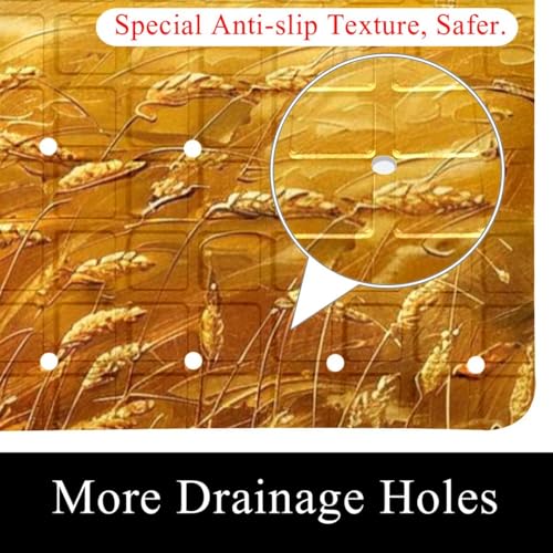 Tapis de bain antidérapant de qualité supérieure extra long et doux