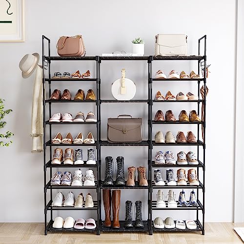 image for Fixwal 9 Tiers Shoe Rack, Tall Shoe Organizer Storage Shelf for 50-55 