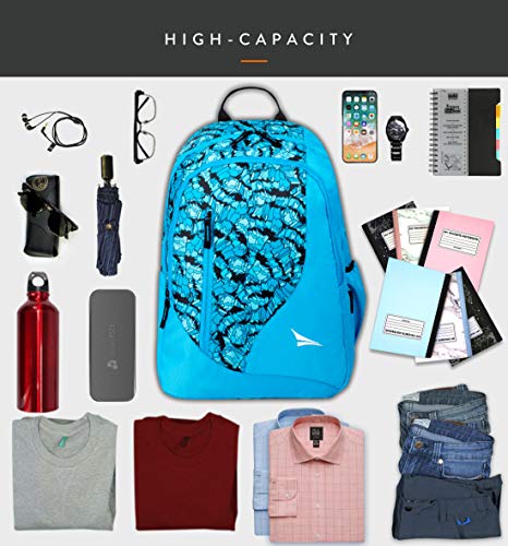 Image of Lunar's Ashland 30L Casual Water Resistant 3 Compartment Travel Bagpack /College Backpack /School Bag (Blue)