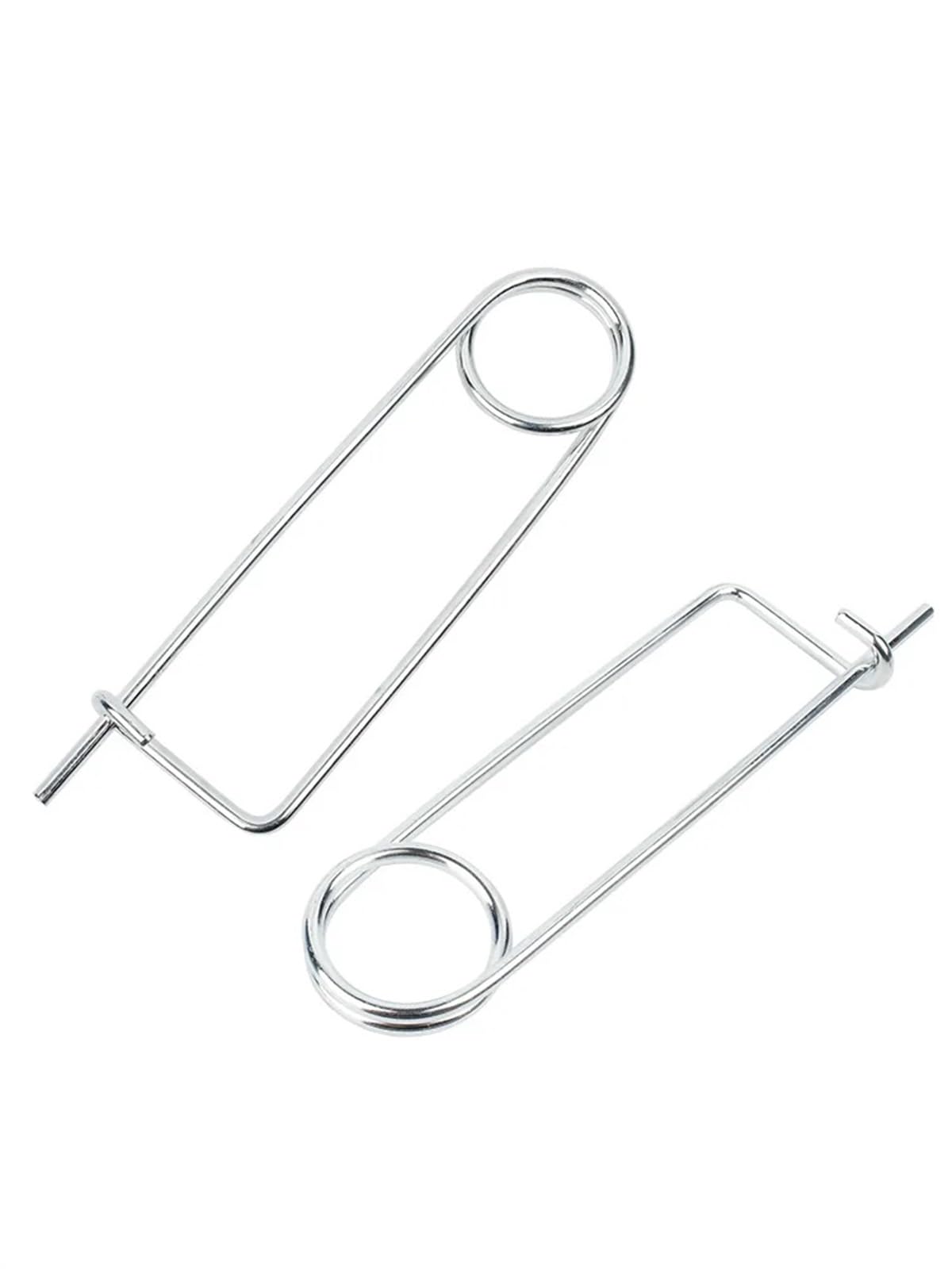 Zyrqon 8X280mm(1Pcs) Zinc Plated Steel Brooch Shape Cotter Safety Pins Spring Pin Quick Lock Locking Fastener(8X280mm(1Pcs))