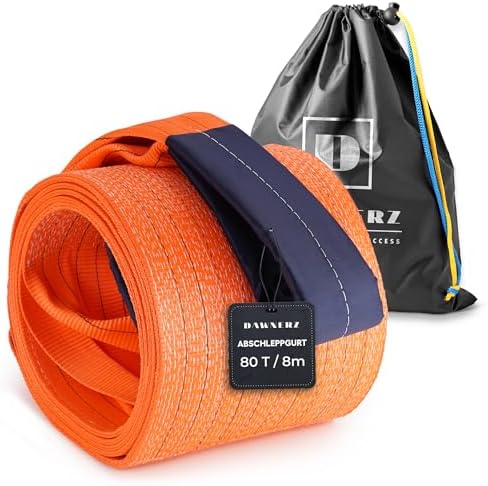 Schwerlast-Abschleppseil 80 Tonnen Bruchfestigkeit, 8m - Abschlep...