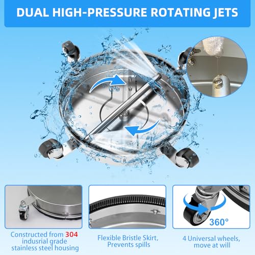16.5-Inch Stainless Steel Surface Cleaner