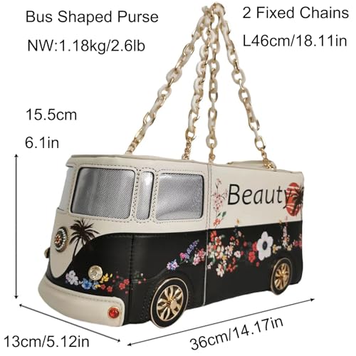 Women PU Leather Fun Weird Crossbody Shoulder Bag Handbag Unique Novelty Car Shaped Purse3