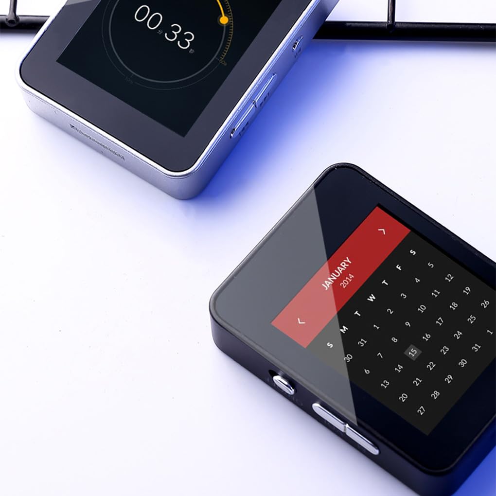 Juego de 3 mini MP3 digital de pantalla de 1.8 pulgadas, reproductor de música, radio deportiva, grabación de voz, cronómetro, grabador, multifuncional, negro, 4G