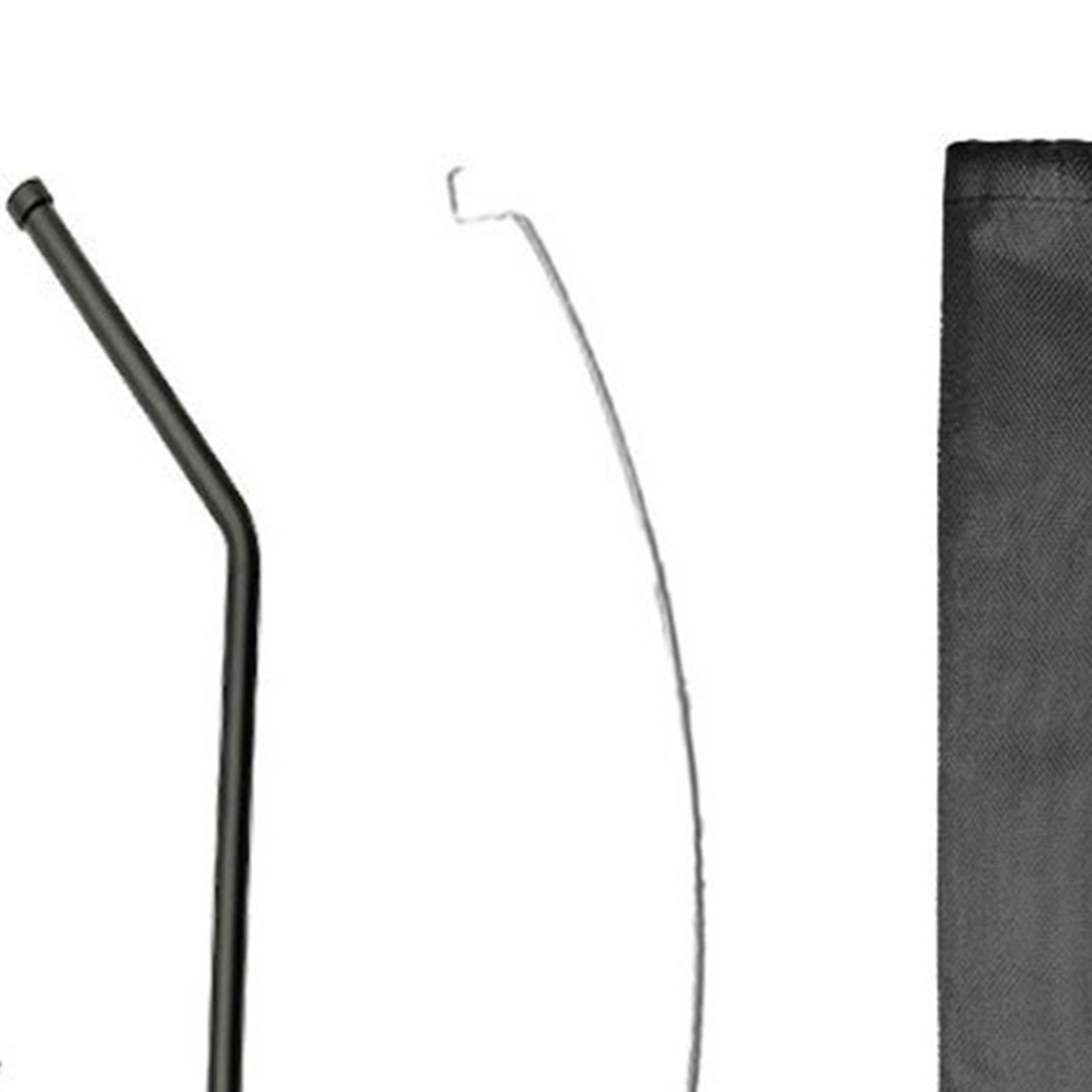 rockible Lantern Stand for Camping Courtyard Lamp Holder Hanger Lightweight Foldable Table Bracket for Picnic Backpacking BBQ Outdoor, Black