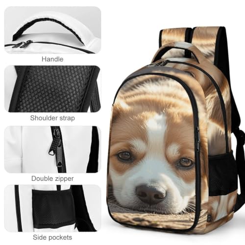 Mochila para portátil cómoda Lazy Dog Puppy contra el dolor de espalda 4