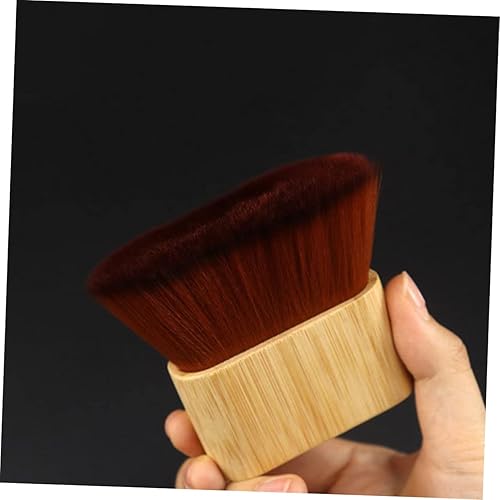 Miniatura 6 de FOMIYES Cepillo de pelo para la cara, plumero de pelo suelto, plumero de cabeza, cepillo de peluquero suave, cepillo de afeitado para hombres,