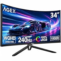 X AGEX 34 Inch WQHD 2K Ultrawide Curved Gaming Monitor X AGEX 34 Inch WQHD 2K Ultrawide Curved Gaming Monitor