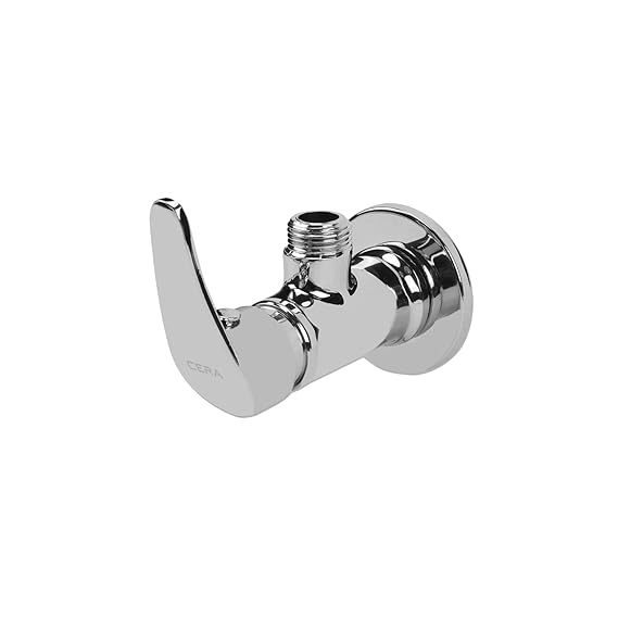 CERA Platinum Angle Cock with Wall Flange with Chrome Plating Deck Mount (Pack of 1).