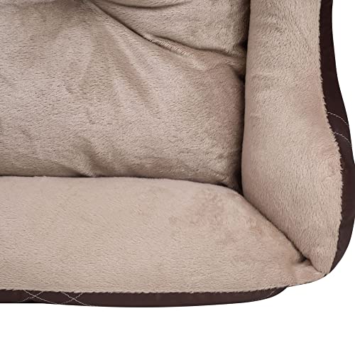 Happycare Textiles All Season Reversible Pet Bed 25"X21" Brown #TOP5