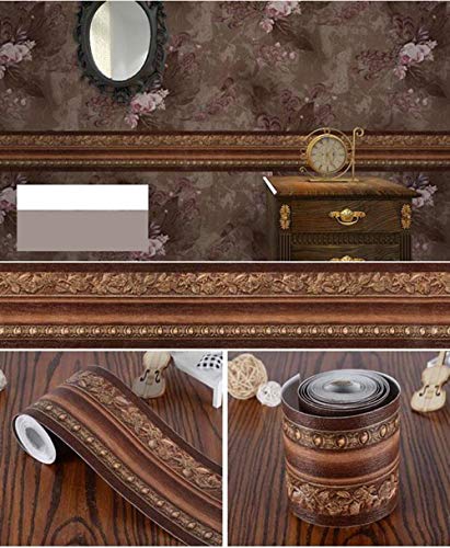 Wallpaper Border 196.8" x 4.2" Peel and Stick Borders Wall Decor for Bedroom/Living