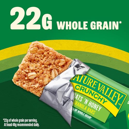 Image of Nature Valley Crunchy Granola Bars, Oats 'N Honey, 8.94 oz, 6 ct, 12 bars (Pack of 12)