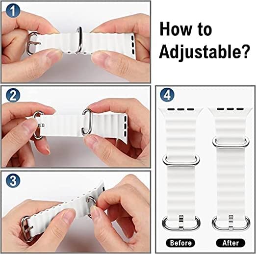 Image of IBS Ultra Seris 8 Smart Watch Men Two Watch NFC Door Unlock Smartwatch Bluetooth Call Wireless Charge Fitness Bracelet (Rubber Strap Ultra-White (RSUW))