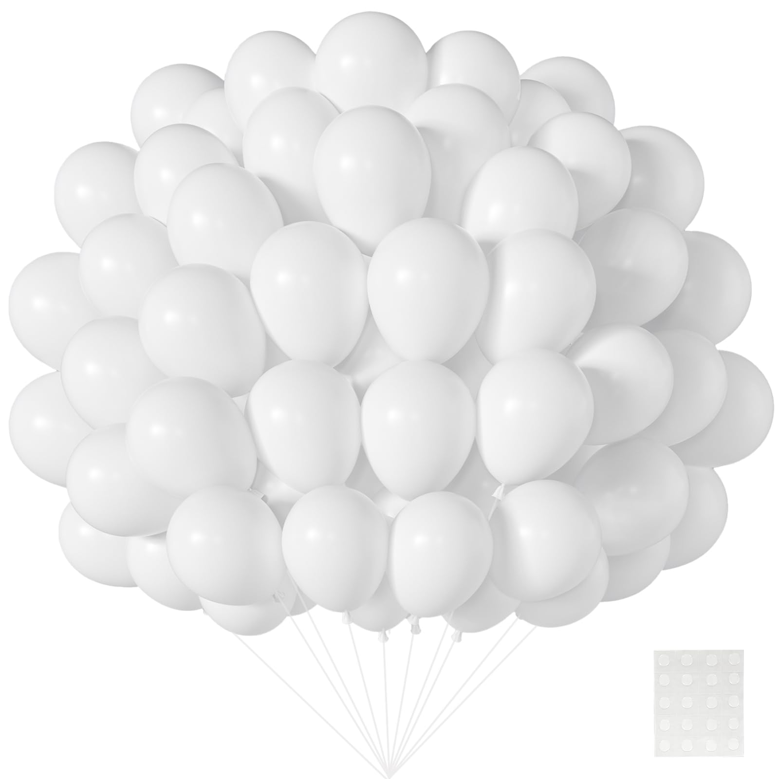 Balony dekoracyjne 12,5 cm - białe balony imprezowe - 500 szt