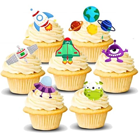Space Rocket Cupcake Toppers by Heaven Sent Sugarcraft Cover