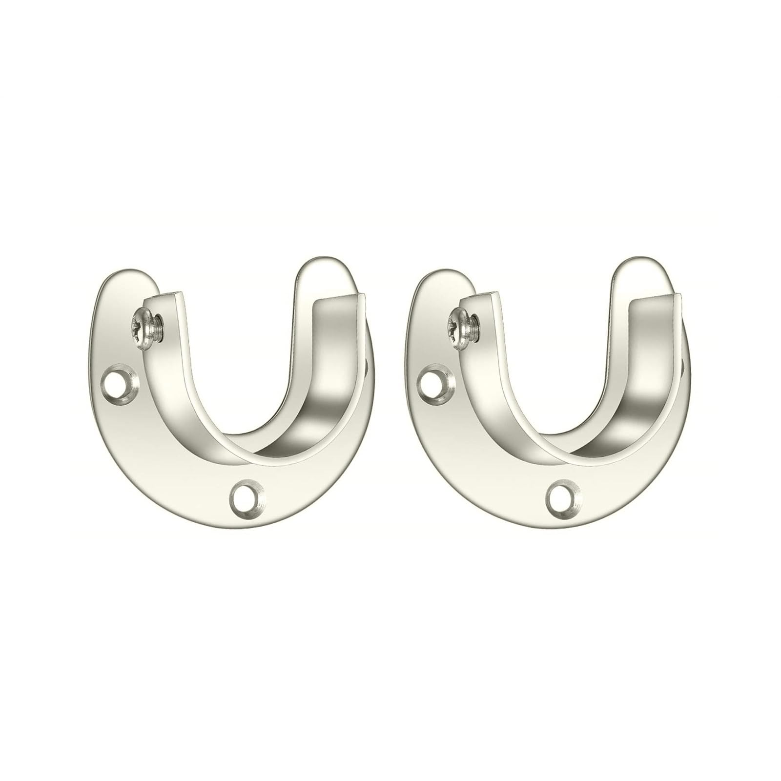 Hdoytxxm Opening Of 2 Wardrobe Bracket Supports With Screws Closet Rod Brackets Heavy Duty Wardrobe Supports Set For Closet Rods Heavy Duty Rod Holder