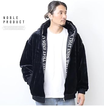 Amazon | NOBLE PRODUCT ラウンドテープ ファージャケット ビッグ  
