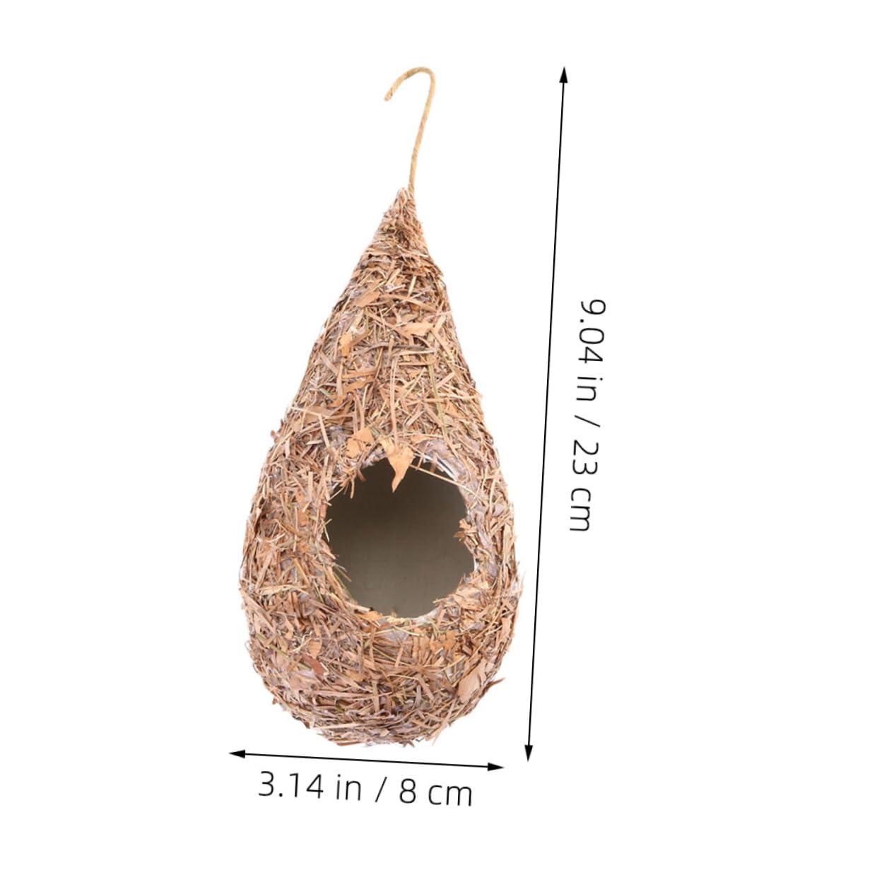 ROMISBABA Weaving Birds Nest Straw Breeding Nest Artificial Bird Nest for Birds Bird Supplies for Hiding and Shelter from Weather Elements