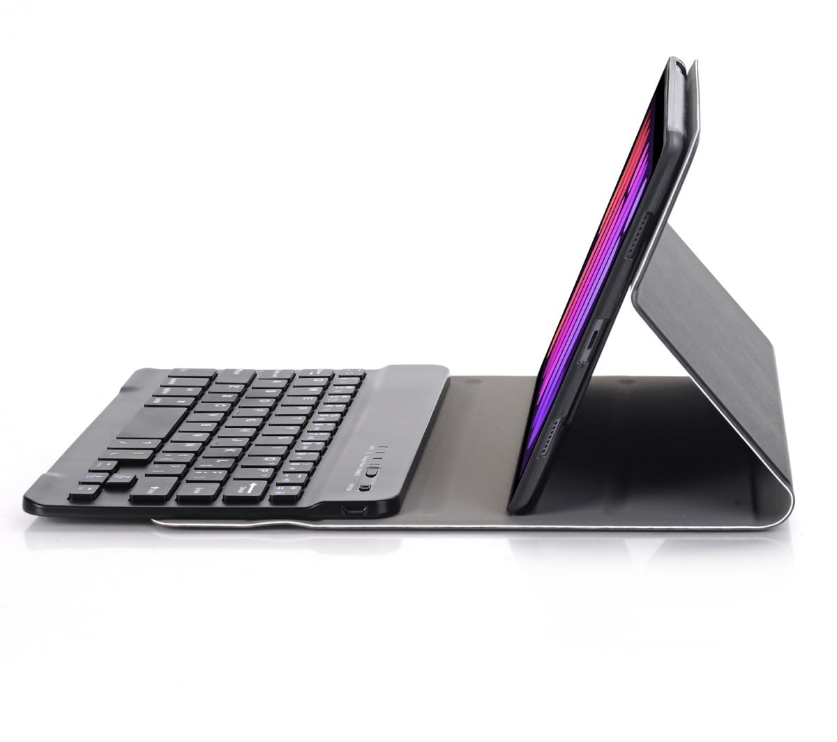 Funda de teclado para iPad mini 7 A17 Pro y iPad mini de 7ª/6ª generación (2024/2021) – Teclado Bluetooth desmontable con soporte delgado, recargable por USB-C y soporte para bolígrafo (negro