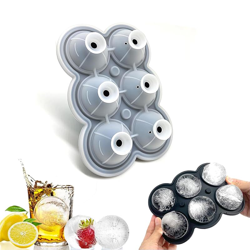 Amazon｜Ladruph 丸氷 製氷皿 大きい氷 シリコン 蓋付き こぼれない