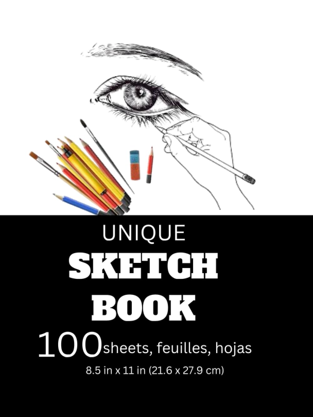 Unique Sketchbook: Unique quality sketchbook, 100 sheets, ideal for everyone