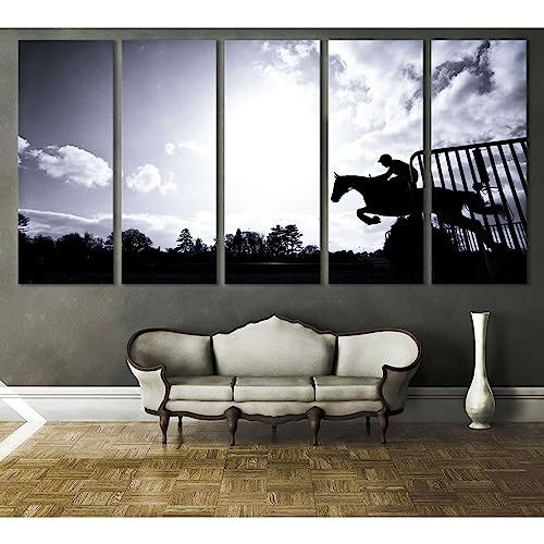 Cuadro impreso en lienzo modular de 5 paneles para salon 120x60 cm