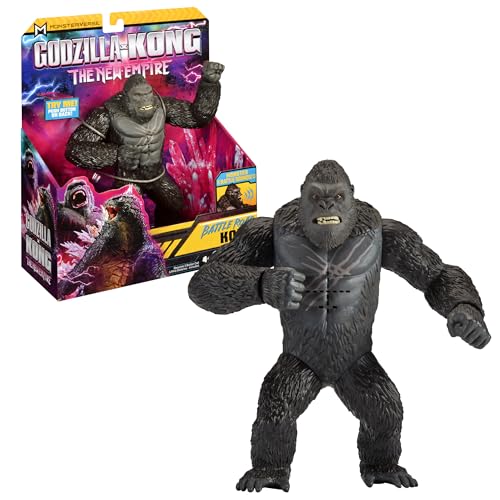 Godzilla x Kong: The New Empire, 7-Inch Authentic Battle Roar Kong Action...