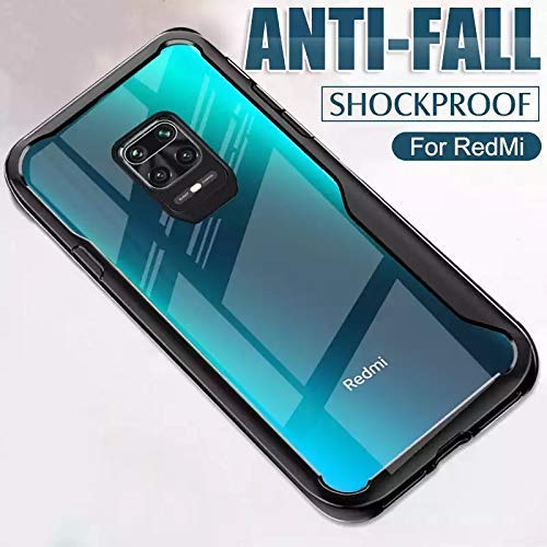 Image of Amazon Brand - Solimo Bumper for Redmi Note 9 Pro (TPU+Plastic Black) Bumper Case