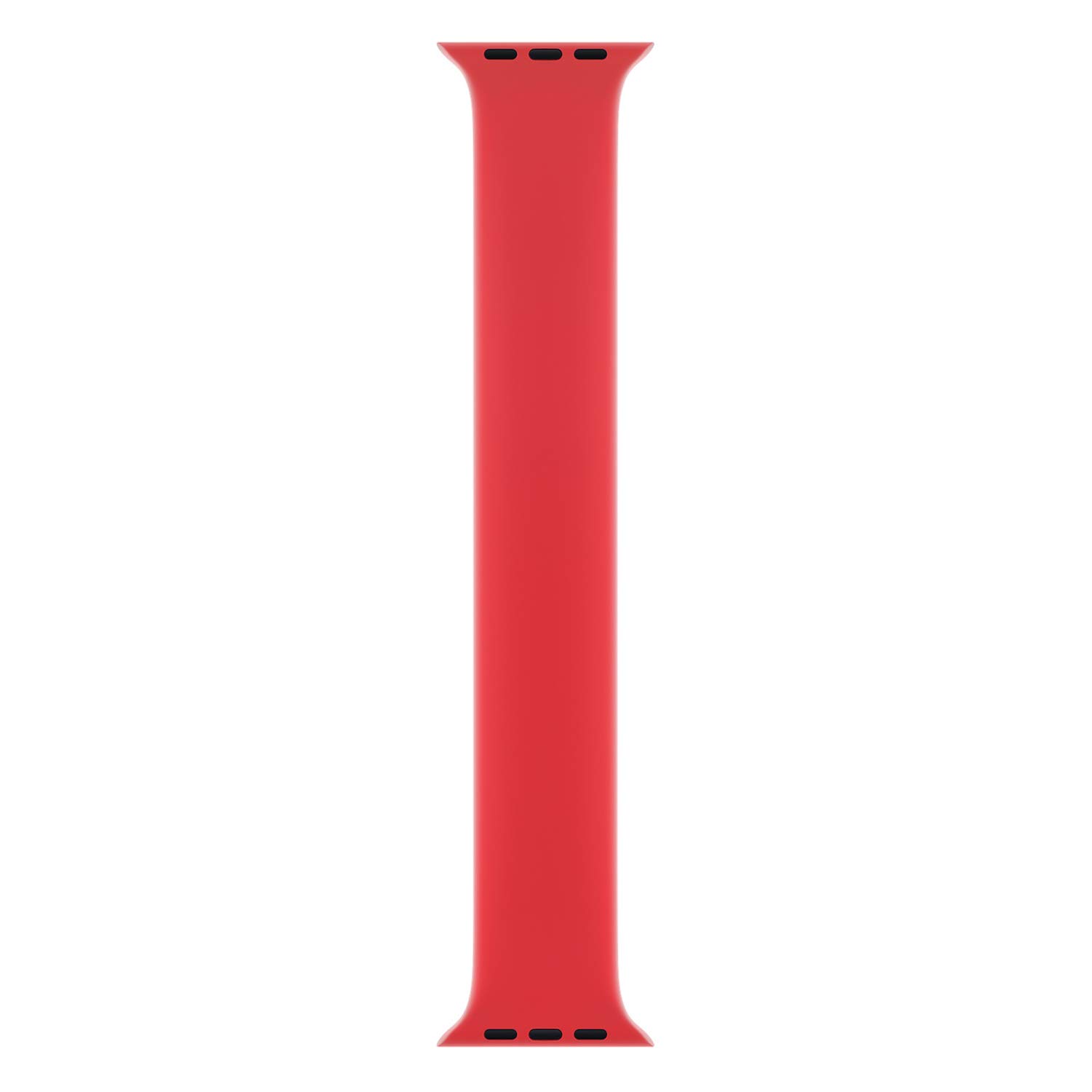 Microsonic Apple Watch Series 6 40mm için Kordon, (Medium Size, 145mm) New Solo Loop Kırmızı [Watch Series 6 40mm ile Uyumlu Kordon - Kırmızı]