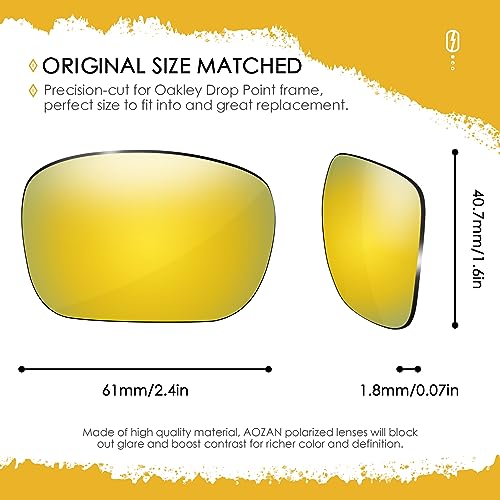 Image of ANSI Z87.1 Replacement Lenses For Oakley Drop Point OO9367 Sunglasses