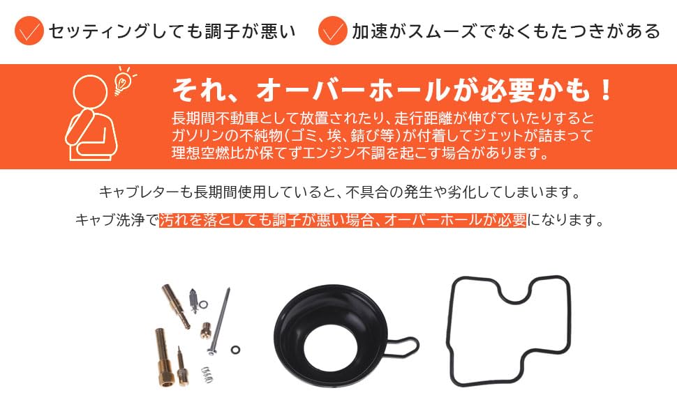 Amazon | ホンダ 用 キャブレター リペアキット オーバーホールキット 