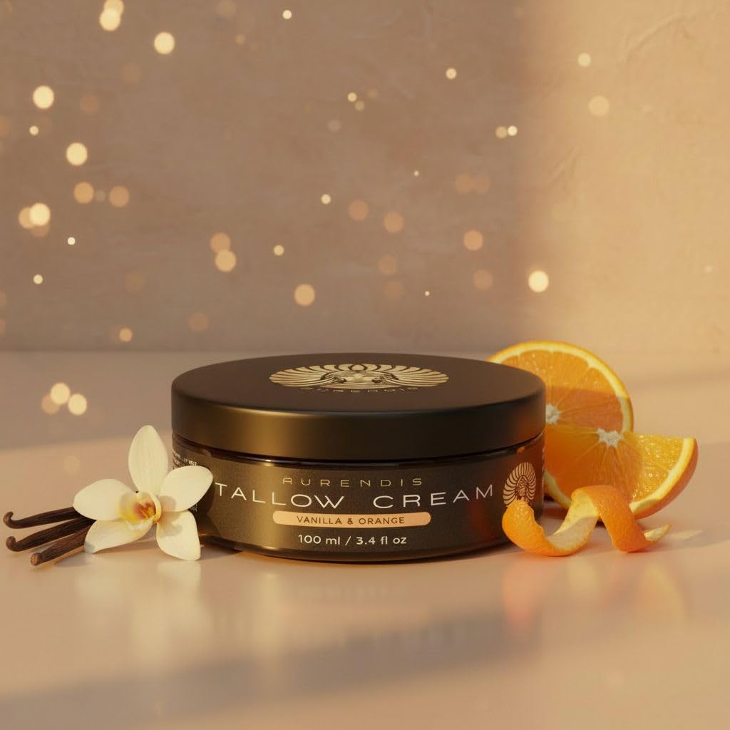 Crème Tallow de qualité supérieure - Vanille et orange - 100 ml