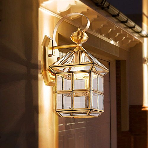 Lampe de cuivre européenne étanche extérieur et applique murale intérieur