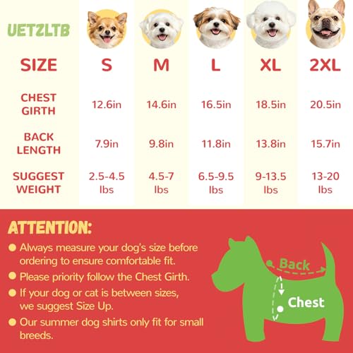 2 Pack Dog Shirts for Small Dogs Cute Girl Dog Clothes Strawberry Stripe & Polka Dot Puppy Tshirt Summer Sleeveless Pet Tank Top Breathable Doggy Outfits Cat Chihuahua Yorkie Shih Tzu Clothes - Image 8