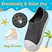 ziitop Kids Toddler Water Shoes for Boys Girls Baby Sandals Sneakers Beach Garden Swim, Anti-Slip Breathable Quick Dry Lightweight Slip-on (Toddler/Little Kid/Big Kid) Grey