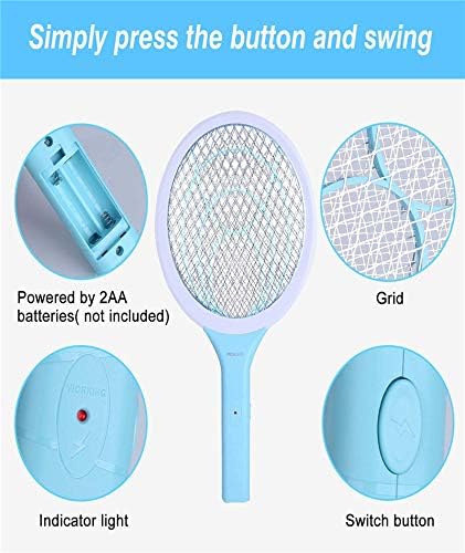 Endbug 2 Pack Electric Fly Swatter & Handheld Bug Zapper Racket for Indoor and Outdoor