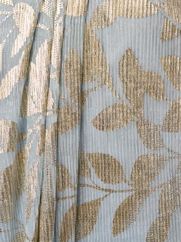Image of Adrianna Papell Foil Leaf Draped Gown