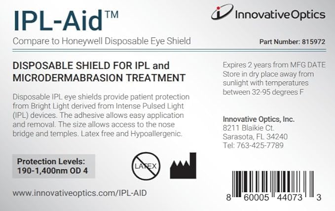 Image of IPL-AID: Disposable Eye Shield for Safe IPL Treatment. Protect Your Eyes with Precision and Comfort