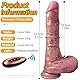 Kuaecr Klassische Dildo - Leise 10 Teleskop und Vibrationen mit stoßfunktion, Eichel 360° Rotierender Vibrator Groß Anal Dildos XXL Penis G-Punkt Vibratoren mit Saugnopf Sexspielzeug für Frauen