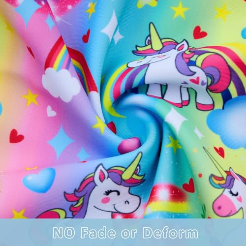 Image of TUONROAD Toddler Girls One Piece Swimsuit 2Pcs Bathing Suit Kids Swimwear with Short for 3-9