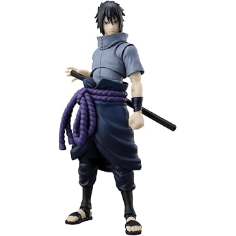 Tamashi Nations S.H. Figuarts Naruto Shippuden Uchiha Sasuke Shinobi Burning Darkness, Approx. 5.7 inches (145 mm), PVC &amp; ABS