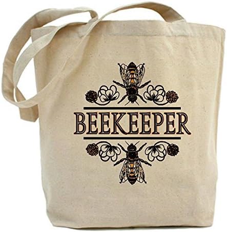 CafePress The Beekeeper Tote Bag Natural Canvas Tote Bag, Reusable Shopping Bag