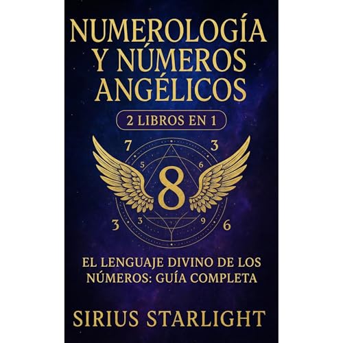 Numerolog&iacute;a y N&uacute;meros Ang&eacute;licos Audiolibro Por Sirius Stralight arte de portada