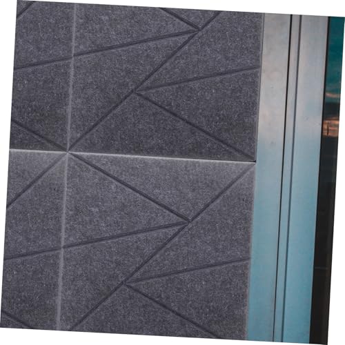 Toyvian 6pcs paneles acústicos absorbentes de sonido para reducción de ruido y aislamiento acústico, adhesivo para oficina y estudio miniatura 6