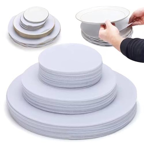 Yycraft 36 Felt Plate China Storage Dividers Protectors White Thick Premium Soft Round Felt Circles thumb #1