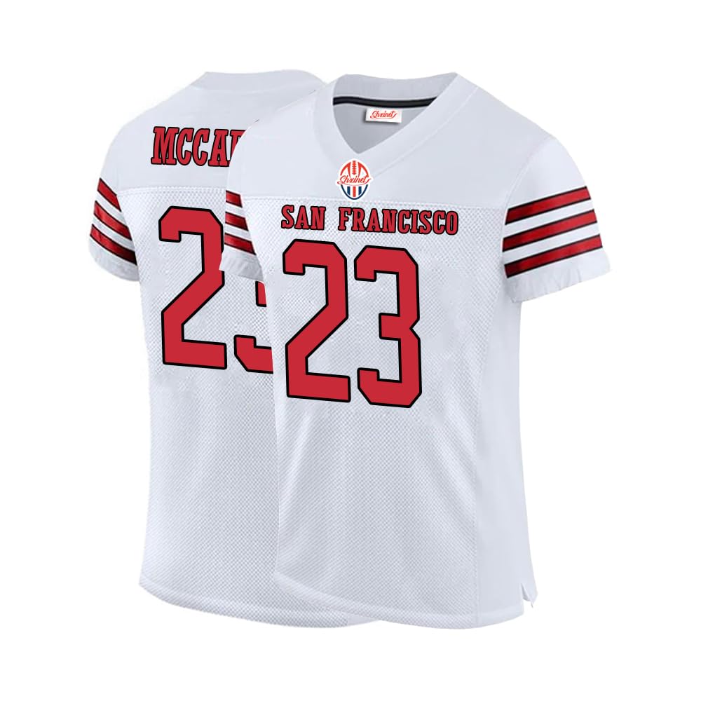 Mens/Youth San Francisco White Football Stitched Jerseys