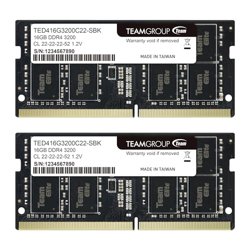 Amazon.co.jp: Team ノートPC用メモリ DDR4 3200MHz 32GB (16GBx2枚